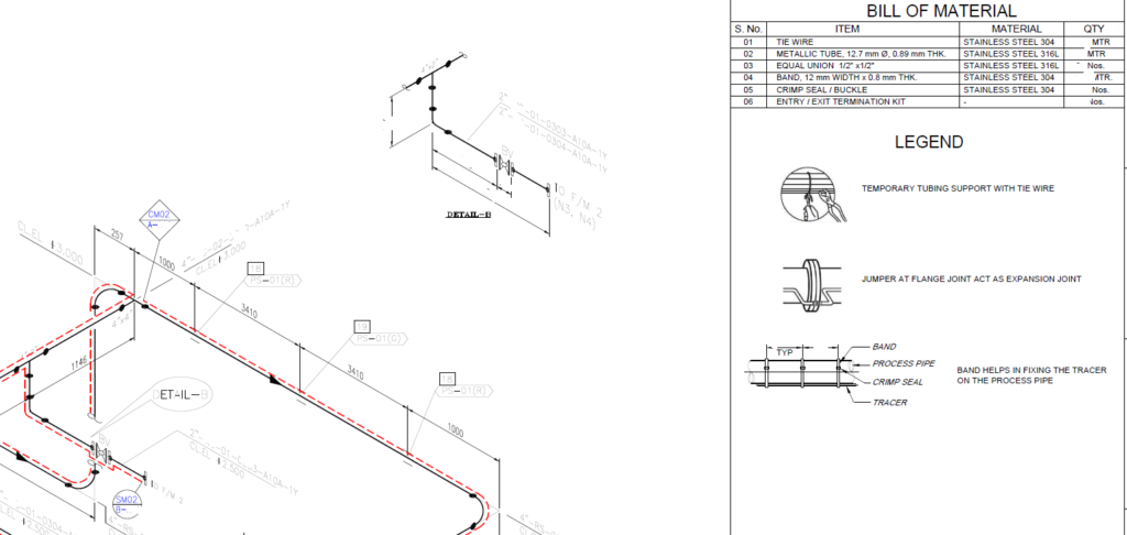 Steam Tracing Isometric
